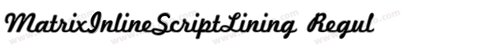 MatrixInlineScriptLining Regular字体转换
